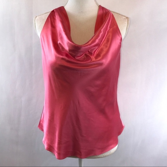 Banana Republic Cowl Neck Satin Halter Top - Picture 2 of 7
